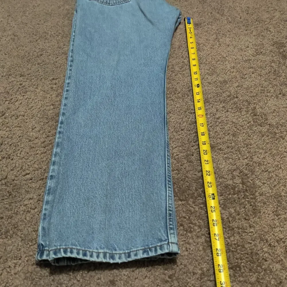 Vintage Levis 505 Jeans Mens 34‎ x 29 Regular Fit Light Blue Washed Denim
